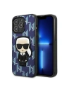 Etui Karl Lagerfeld KLHCP13LPMNIKBL Apple iPhone 13 Pro hardcase kék/kék Monogram Ikonik Patch