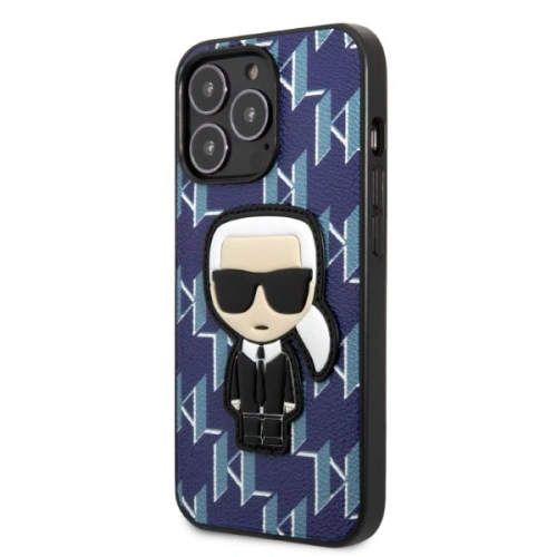 Kup Etui Karl Lagerfeld KLHCP13LPMNIKBL Apple iPhone 13 Pro hardcase kék/kék Monogram Ikonik Patch - KLD1364 - {ean13} - Sklep Home Screen