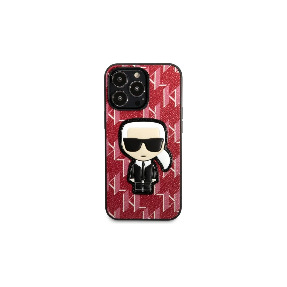 Etui Karl Lagerfeld KLHCP13LPMNIKPI Apple iPhone 13 Pro hardcase czerwony/red Monogram Ikonik Patch