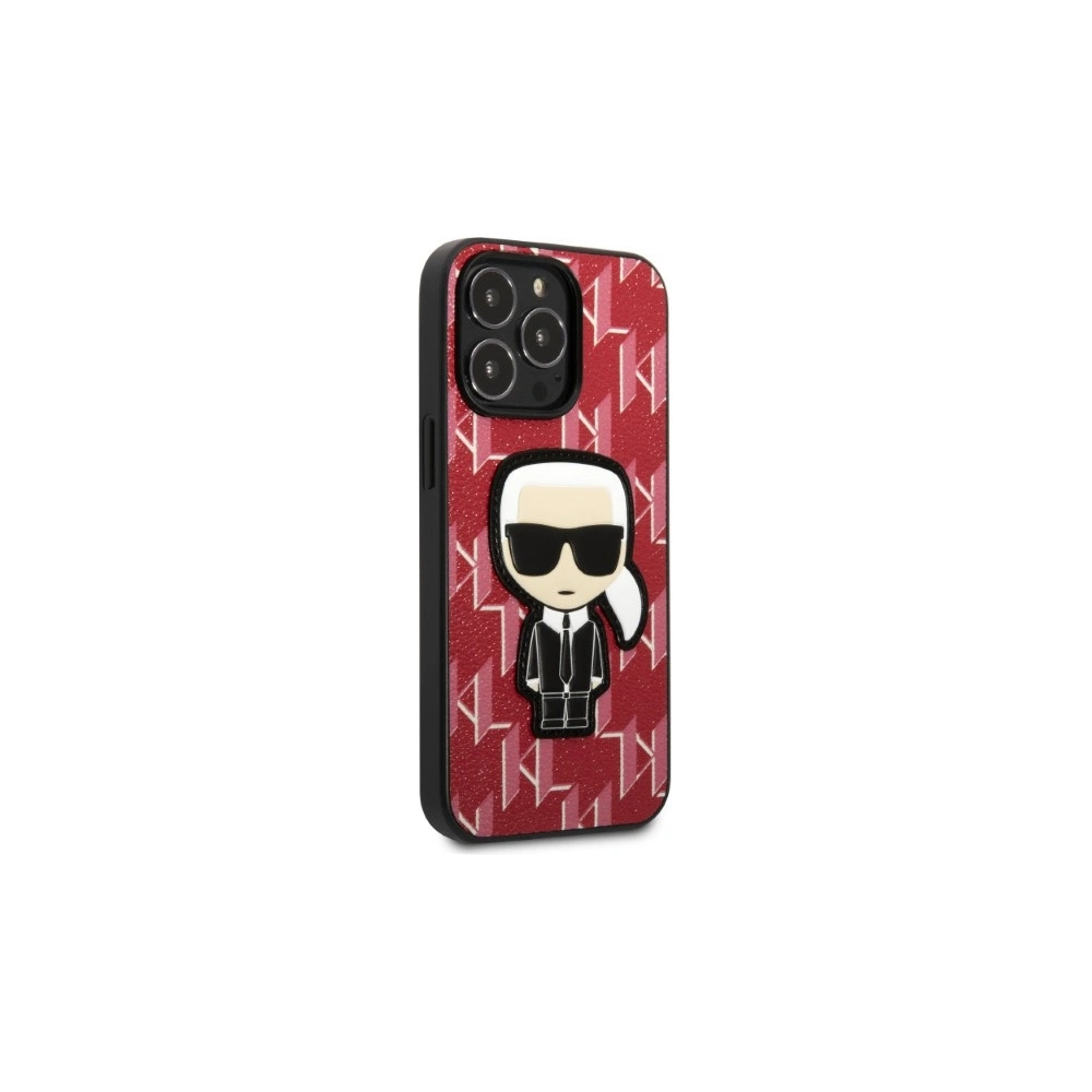 Etui Karl Lagerfeld KLHCP13LPMNIKPI Apple iPhone 13 Pro hardcase czerwony/red Monogram Ikonik Patch