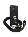 Kup Etui Karl Lagerfeld KLHCP13LSAIPCK Apple iPhone 13 Pro hardcase negru/black Saffiano Metal Ikonik - KLD1366 - {ean13} - Sklep Home Screen