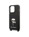 Kup Etui Karl Lagerfeld KLHCP13LSAIPCK Apple iPhone 13 Pro hardcase negru/black Saffiano Metal Ikonik - KLD1366 - {ean13} - Sklep Home Screen