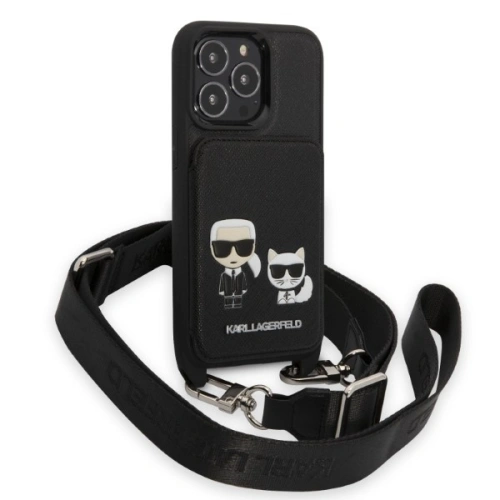 Kup Etui Karl Lagerfeld KLHCP13LSAKCHSK Apple iPhone 13 Pro kemény tok Saffiano Karl & Choupette dombornyomott - KLD1367 - {ean13} - Sklep Home Screen