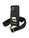 Etui Karl Lagerfeld KLHCP13LSAKHPK Apple iPhone 13 Pro kemény tok Saffiano Metal Karl Head