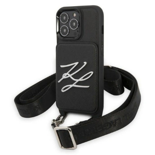 Kup Etui Karl Lagerfeld KLHCP13LSAKLCK Apple iPhone 13 Pro hardcase černý/black Saffiano Autograph - KLD1369 - {ean13} - Sklep Home Screen
