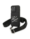 Case Karl Lagerfeld KLHCP13LSAKLCK für Apple iPhone 13 Pro Hardcase schwarz/black Saffiano Autograph