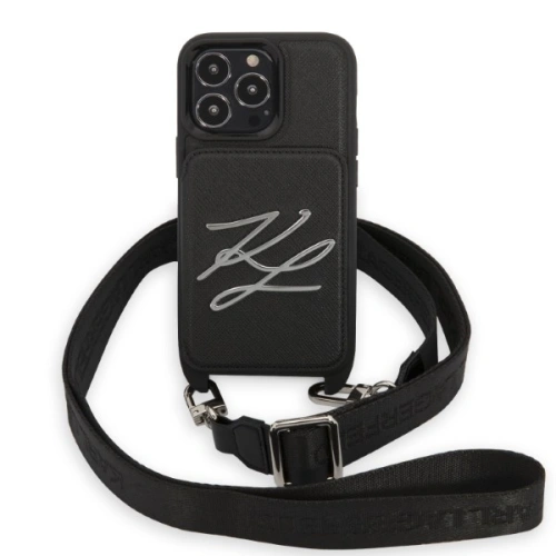 Kup Etui Karl Lagerfeld KLHCP13LSAKLCK Apple iPhone 13 Pro hardcase černý/black Saffiano Autograph - KLD1369 - {ean13} - Sklep Home Screen