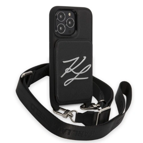 Kup Etui Karl Lagerfeld KLHCP13LSAKLCK Apple iPhone 13 Pro hardcase černý/black Saffiano Autograph - KLD1369 - {ean13} - Sklep Home Screen