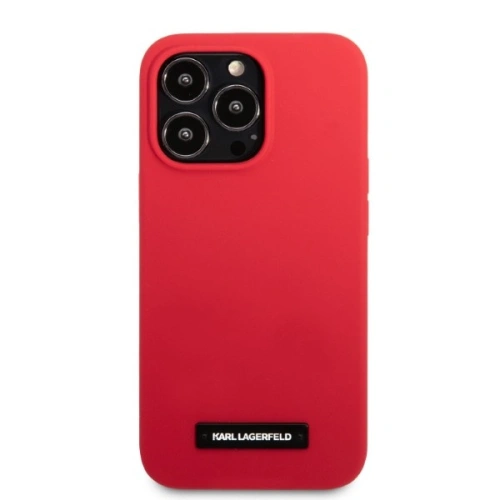 Kup Etui Karl Lagerfeld KLHCP13LSLMP1R Apple iPhone 13 Pro hardcase roșu/red Silicone Plaque - KLD1371 - {ean13} - Sklep Home Screen
