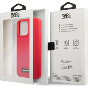 Kup Etui Karl Lagerfeld KLHCP13LSLMP1R Apple iPhone 13 Pro hardcase czerwony/red Silicone Plaque - KLD1371 - {ean13} - Sklep Home Screen