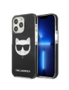 Etui Karl Lagerfeld KLHCP13LTPECK Apple iPhone 13 Pro kemény tok fekete/black Choupette Head