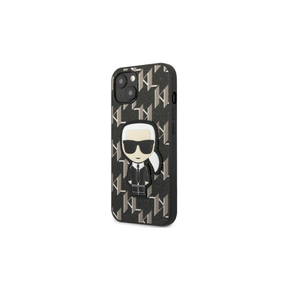 Etui Karl Lagerfeld KLHCP13MPMNIKBK Apple iPhone 13 hardcase czarny/black Monogram Ikonik Patch