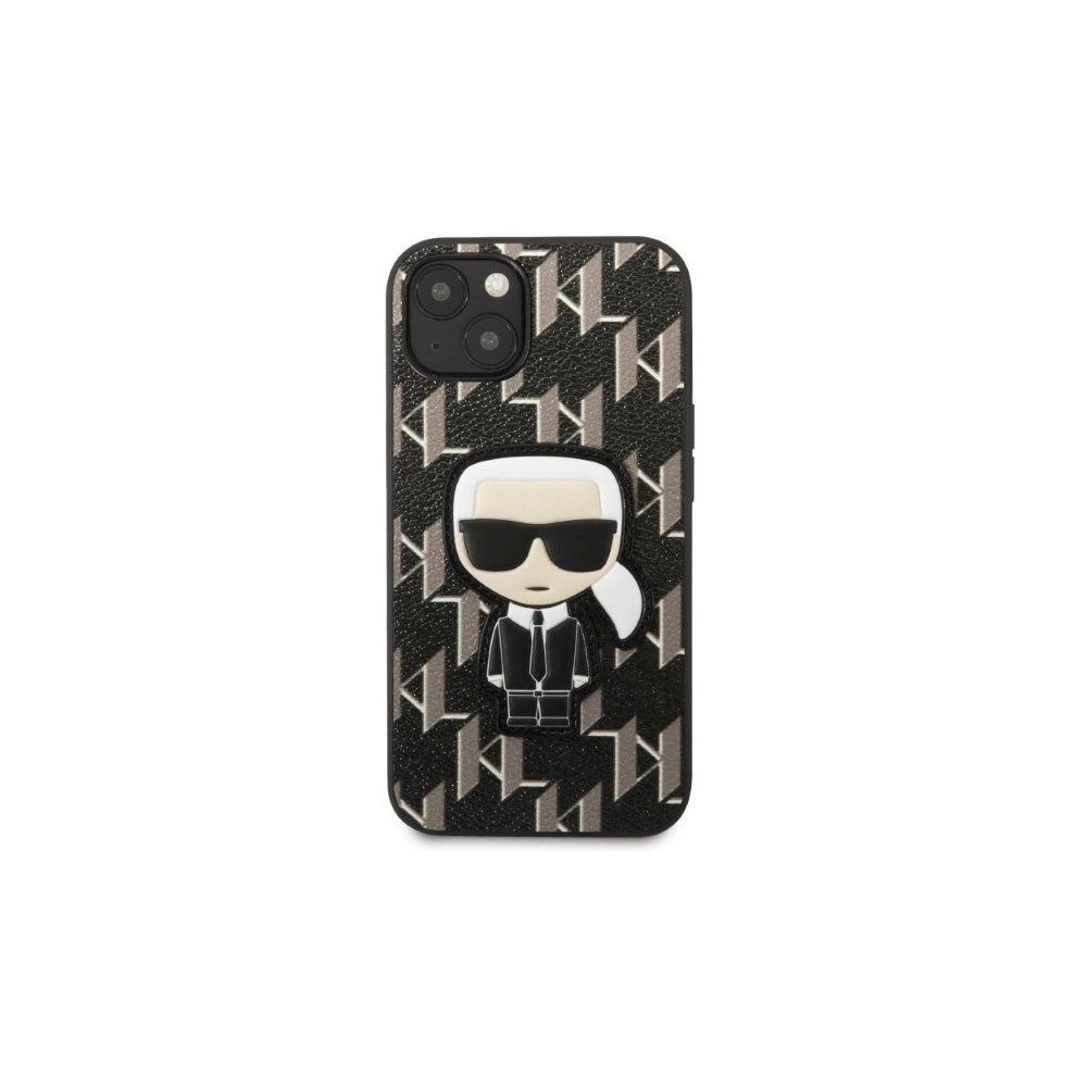 Etui Karl Lagerfeld KLHCP13MPMNIKBK Apple iPhone 13 hardcase czarny/black Monogram Ikonik Patch