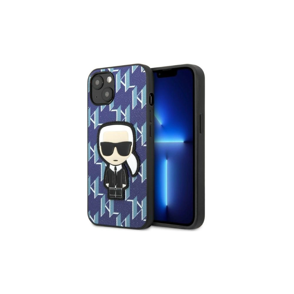 Etui Karl Lagerfeld KLHCP13MPMNIKBL Apple iPhone 13 hardcase niebieski/blue Monogram Ikonik Patch