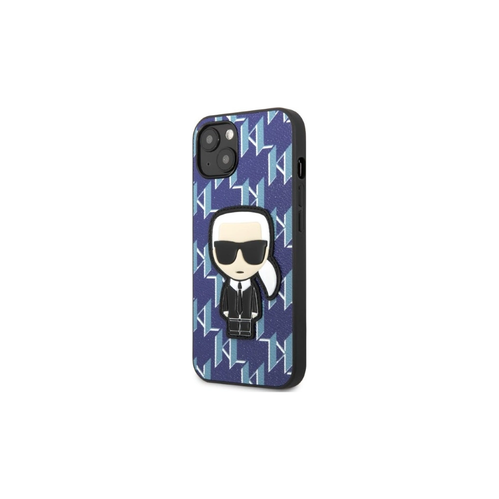 Etui Karl Lagerfeld KLHCP13MPMNIKBL Apple iPhone 13 hardcase niebieski/blue Monogram Ikonik Patch