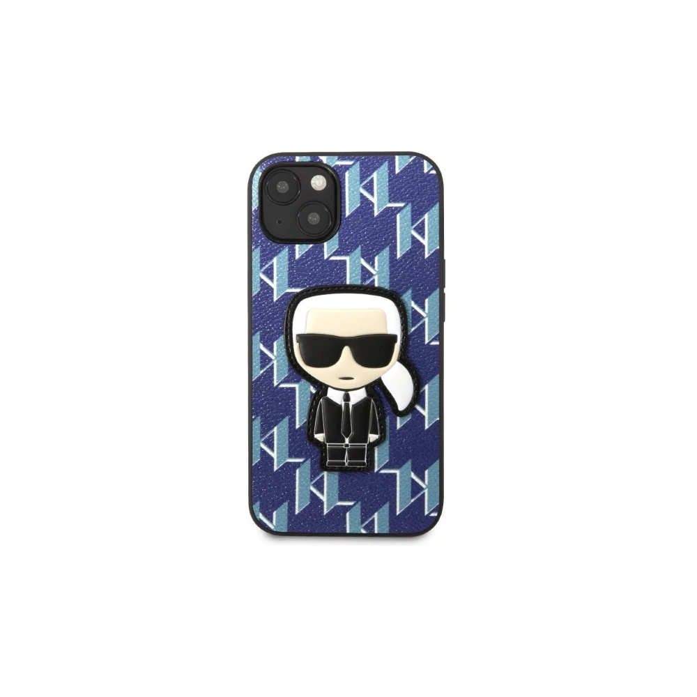 Etui Karl Lagerfeld KLHCP13MPMNIKBL Apple iPhone 13 hardcase niebieski/blue Monogram Ikonik Patch