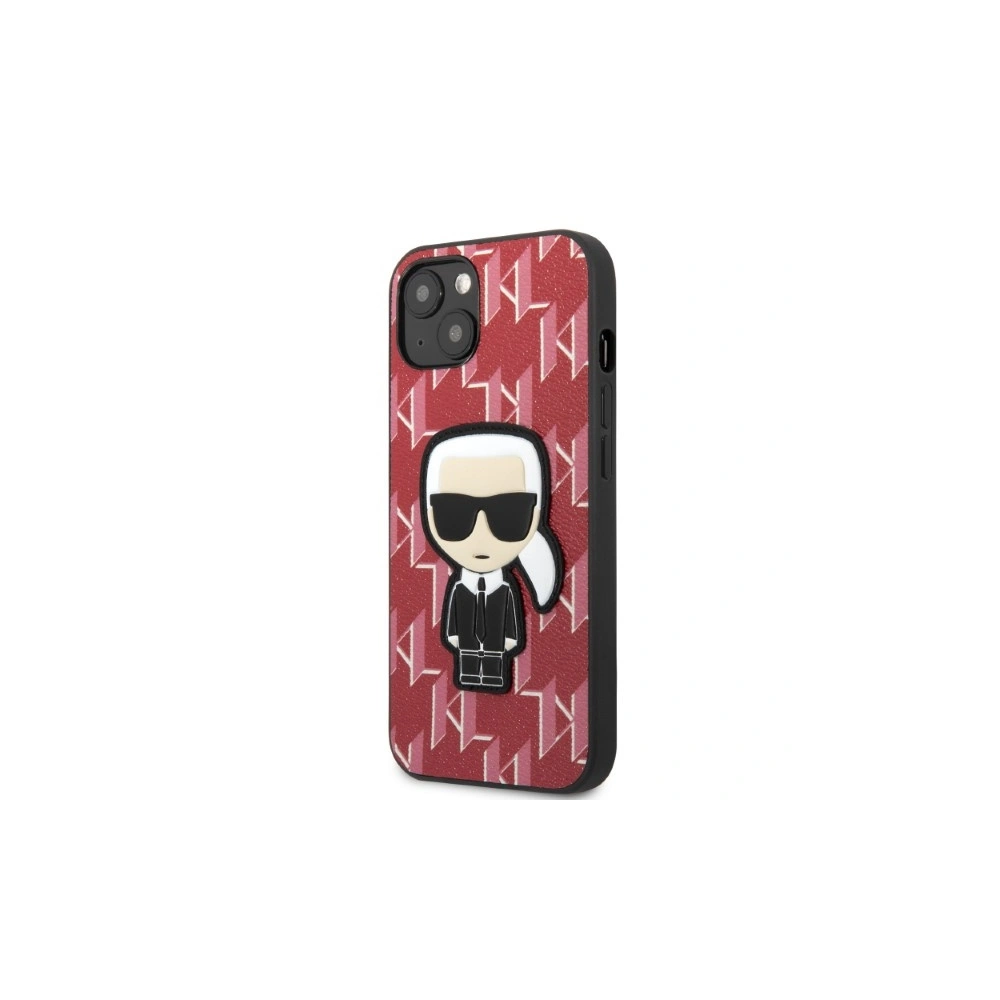 Etui Karl Lagerfeld KLHCP13MPMNIKPI Apple iPhone 13 hardcase czerwony/red Monogram Ikonik Patch