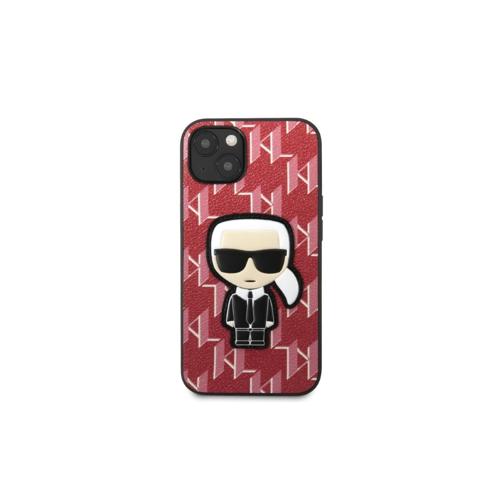 Etui Karl Lagerfeld KLHCP13MPMNIKPI Apple iPhone 13 hardcase czerwony/red Monogram Ikonik Patch