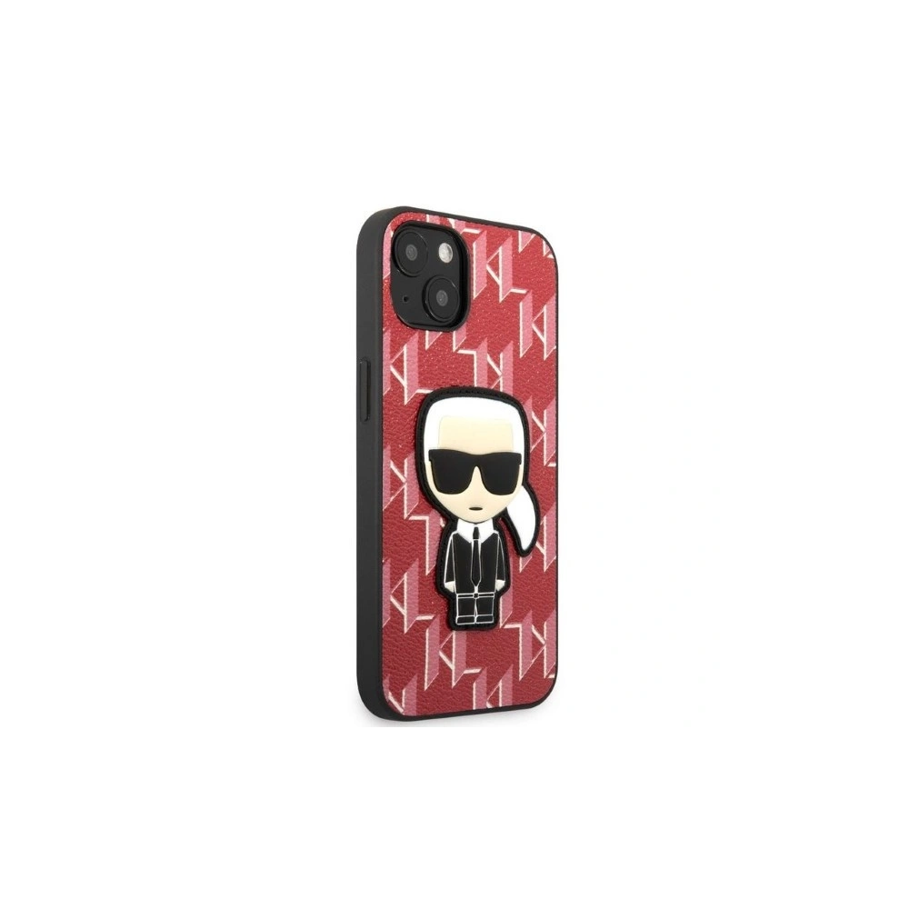 Etui Karl Lagerfeld KLHCP13MPMNIKPI Apple iPhone 13 hardcase czerwony/red Monogram Ikonik Patch