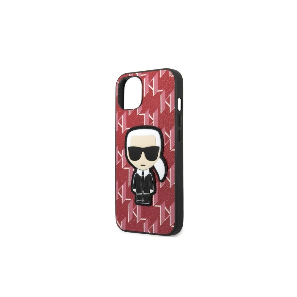 Etui Karl Lagerfeld KLHCP13MPMNIKPI Apple iPhone 13 hardcase czerwony/red Monogram Ikonik Patch