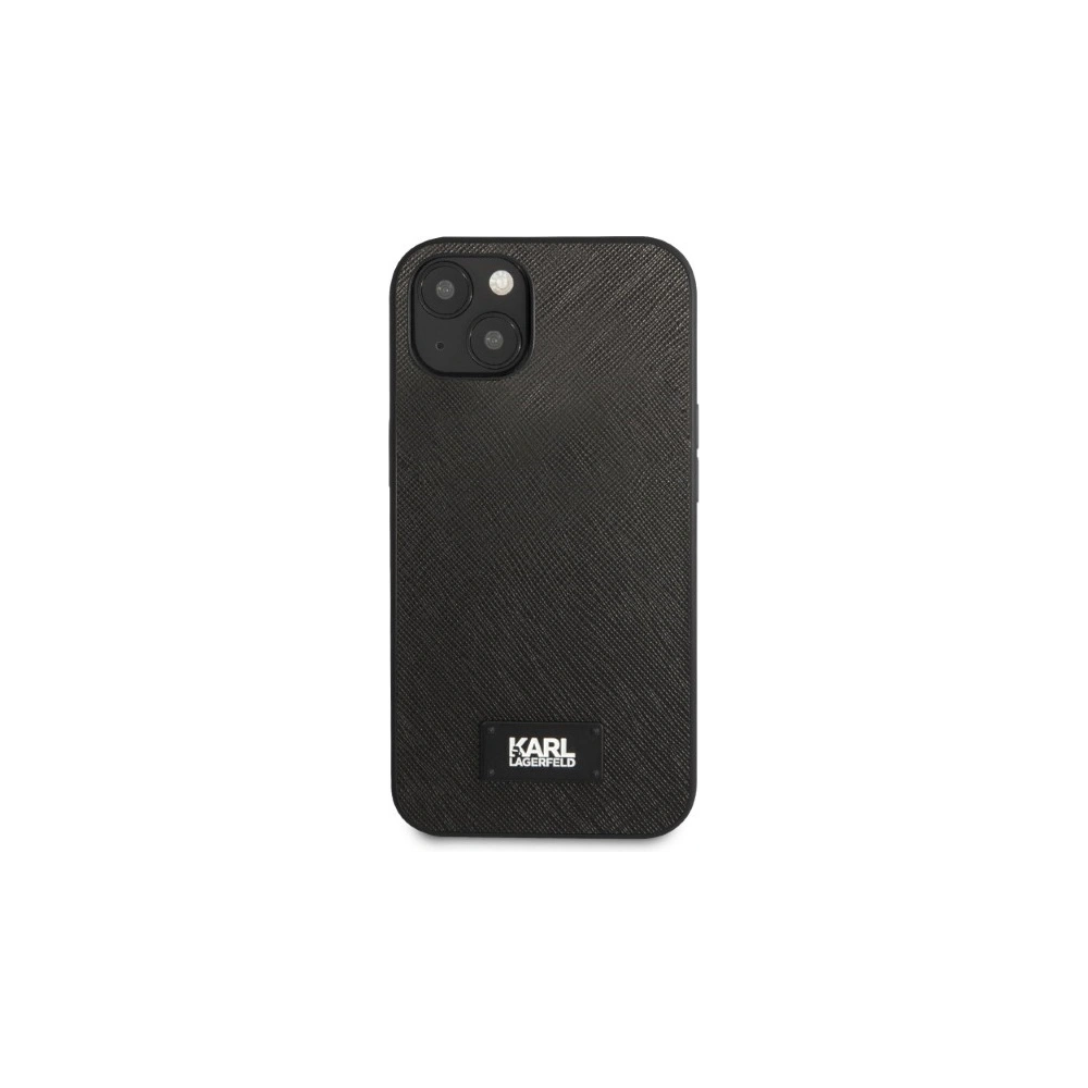 Etui Karl Lagerfeld KLHCP13MSFMP2K Apple iPhone 13 hardcase czarny/black Saffiano Plaque