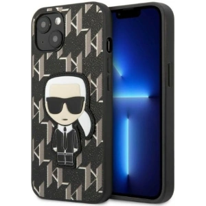 Kup Case Karl Lagerfeld KLHCP13SPMNIKBK Apple iPhone 13 mini Hardcase schwarz/black Monogram Ikonik Patch - KLD1380 - {ean13} - Sklep Home Screen