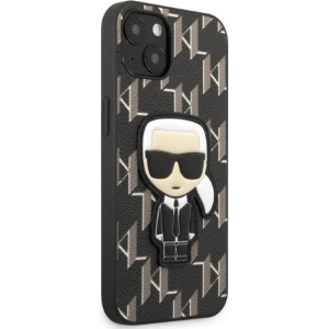 Kup Case Karl Lagerfeld KLHCP13SPMNIKBK Apple iPhone 13 mini Hardcase schwarz/black Monogram Ikonik Patch - KLD1380 - {ean13} - Sklep Home Screen