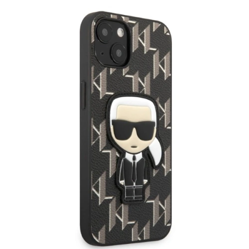 Kup Case Karl Lagerfeld KLHCP13SPMNIKBK Apple iPhone 13 mini Hardcase schwarz/black Monogram Ikonik Patch - KLD1380 - {ean13} - Sklep Home Screen