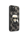 Kup Etui Karl Lagerfeld KLHCP13SPMNIKBK Apple iPhone 13 mini hardcase negru/black Monogram Ikonik Patch - KLD1380 - {ean13} - Sklep Home Screen