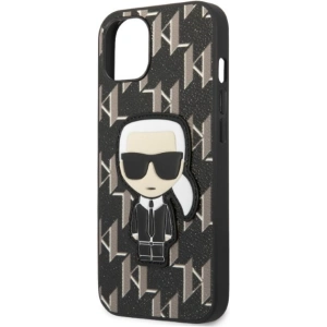 Kup Etui Karl Lagerfeld KLHCP13SPMNIKBK Apple iPhone 13 mini hardcase negru/black Monogram Ikonik Patch - KLD1380 - {ean13} - Sklep Home Screen