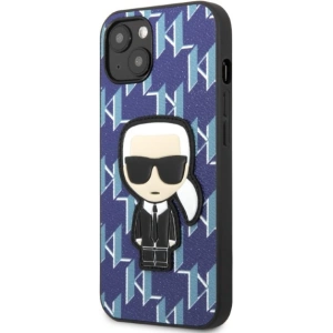 Kup Case Karl Lagerfeld KLHCP13SPMNIKBL Apple iPhone 13 mini Hardcase blau/blue Monogram Ikonik Patch - KLD1381 - {ean13} - Sklep Home Screen
