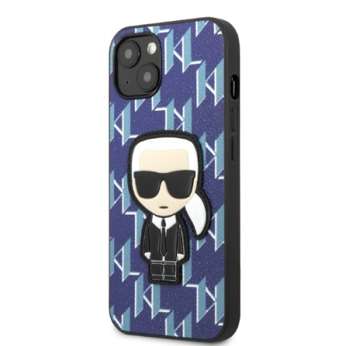 Kup Etui Karl Lagerfeld KLHCP13SPMNIKBL Apple iPhone 13 mini hardcase albastru/blue Monogram Ikonik Patch - KLD1381 - {ean13} - Sklep Home Screen