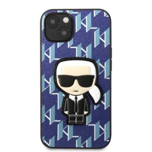 Kup Etui Karl Lagerfeld KLHCP13SPMNIKBL Apple iPhone 13 mini hardcase modrý/blue Monogram Ikonik Patch - KLD1381 - {ean13} - Sklep Home Screen