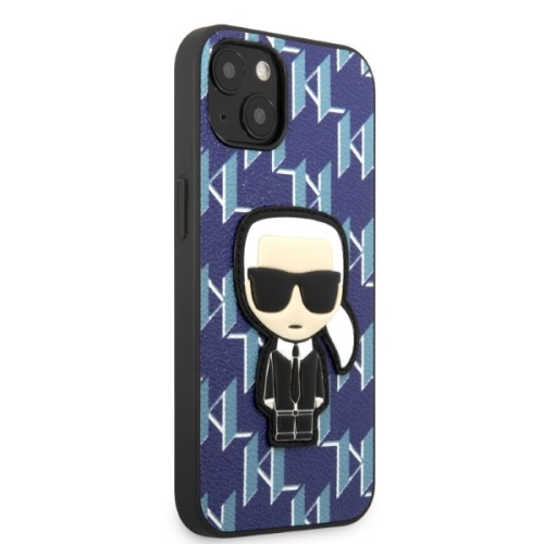 Buy Karl Lagerfeld KLHCP13SPMNIKBL Apple iPhone 13 mini hardcase blue Monogram Ikonik Patch - KLD1381 - {ean13} - Home Screen Store Europe