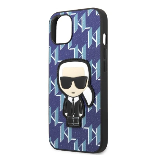 Kup Etui Karl Lagerfeld KLHCP13SPMNIKBL Apple iPhone 13 mini hardcase albastru/blue Monogram Ikonik Patch - KLD1381 - {ean13} - Sklep Home Screen