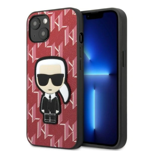 Buy Karl Lagerfeld KLHCP13SPMNIKPI Apple iPhone 13 mini hardcase red Monogram Ikonik Patch - KLD1382 - {ean13} - Home Screen Store Europe
