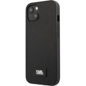 Kup Etui Karl Lagerfeld KLHCP13SSFMP2K Apple iPhone 13 mini hardcase negru/black Saffiano Plaque - KLD1383 - {ean13} - Sklep Home Screen