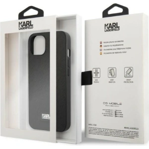 Kup Case Karl Lagerfeld KLHCP13SSFMP2K für Apple iPhone 13 mini Hartschale schwarz/black Saffiano Plaque - KLD1383 - {ean13} - Sklep Home Screen