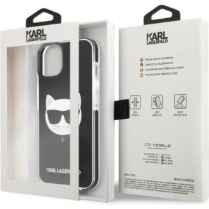 Kup Case Karl Lagerfeld KLHCP13STPECK Apple iPhone 13 mini hardcase schwarz/black Choupette Head - KLD1384 - {ean13} - Sklep Home Screen