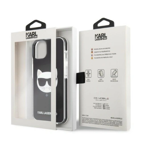 Kup Case Karl Lagerfeld KLHCP13STPECK Apple iPhone 13 mini hardcase schwarz/black Choupette Head - KLD1384 - {ean13} - Sklep Home Screen