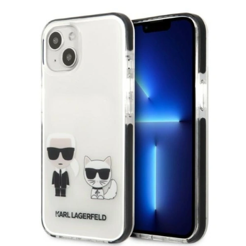 Kup Etui Karl Lagerfeld KLHCP13STPEKCW Apple iPhone 13 mini hardcase alb/white Karl&Choupette - KLD1385 - {ean13} - Sklep Home Screen