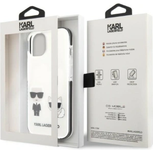 Kup Case Karl Lagerfeld KLHCP13STPEKCW Apple iPhone 13 mini Hardcase weiß/white Karl&Choupette - KLD1385 - {ean13} - Sklep Home Screen