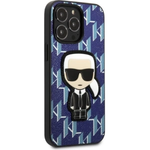 Buy Karl Lagerfeld KLHCP13XPMNIKBL Apple iPhone 13 Pro Max hardcase blue Monogram Ikonik Patch - KLD1387 - {ean13} - Home Screen Store Europe