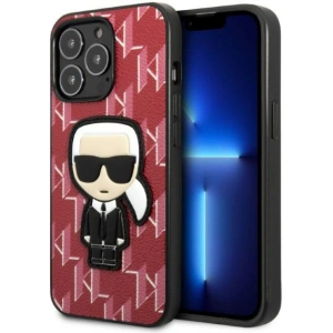Buy Karl Lagerfeld KLHCP13XPMNIKPI Apple iPhone 13 Pro Max hardcase red Monogram Ikonik Patch - KLD1388 - {ean13} - Home Screen Store Europe