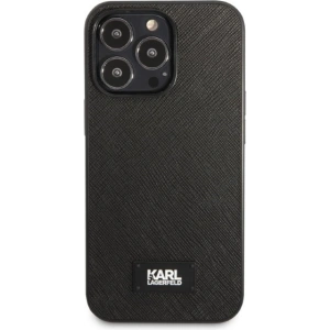 Buy Karl Lagerfeld KLHCP13XSFMP2K Apple iPhone 13 Pro Max hardcase black Saffiano Plaque - KLD1392 - {ean13} - Home Screen Store Europe