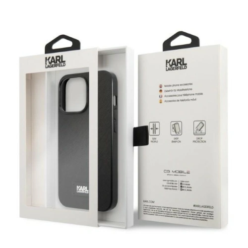 Kup Etui Karl Lagerfeld KLHCP13XSFMP2K Apple iPhone 13 Pro Max hardcase černý/black Saffiano Plaque - KLD1392 - {ean13} - Sklep Home Screen