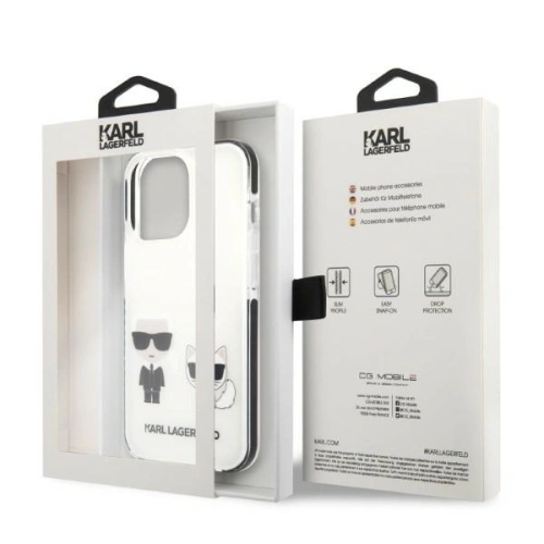 Kup Case Karl Lagerfeld KLHCP13XTPEKCW Apple iPhone 13 Pro Max Hartschale weiß/white Karl&Choupette - KLD1394 - {ean13} - Sklep Home Screen