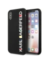 Etui Karl Lagerfeld KLHCPXBHWHBK Apple iPhone XS/X hardcase negru/black Glossy Bauhaus