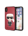 Etui Karl Lagerfeld KLHCPXIKPURE Apple iPhone XS/X hardcase czerwony/red Ikonic Karl Fullbody