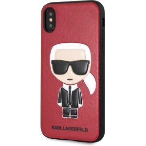 Kup Case Karl Lagerfeld KLHCPXIKPURE Apple iPhone XS/X Hardcase rot/red Ikonic Karl Fullbody - KLD1396 - {ean13} - Sklep Home Screen